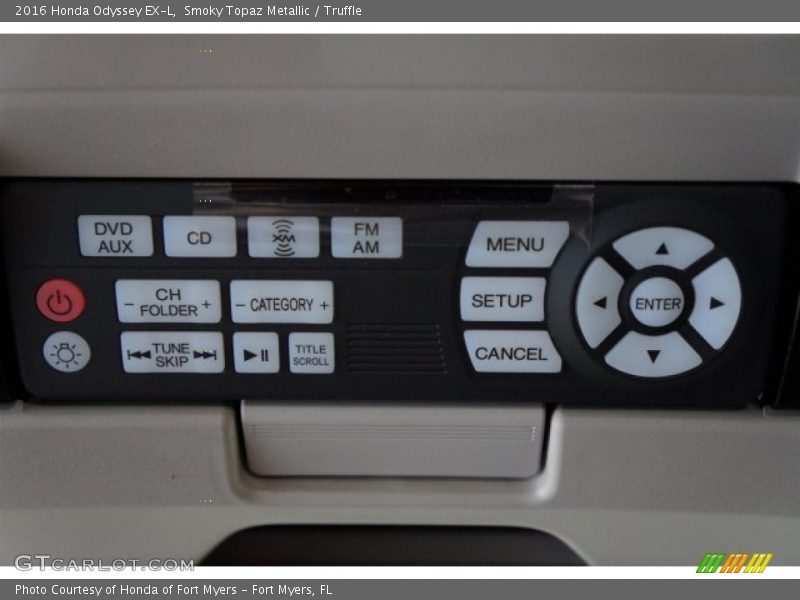 Smoky Topaz Metallic / Truffle 2016 Honda Odyssey EX-L