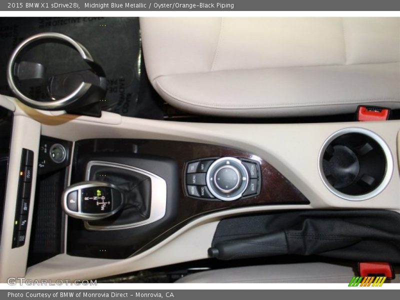 Midnight Blue Metallic / Oyster/Orange-Black Piping 2015 BMW X1 sDrive28i