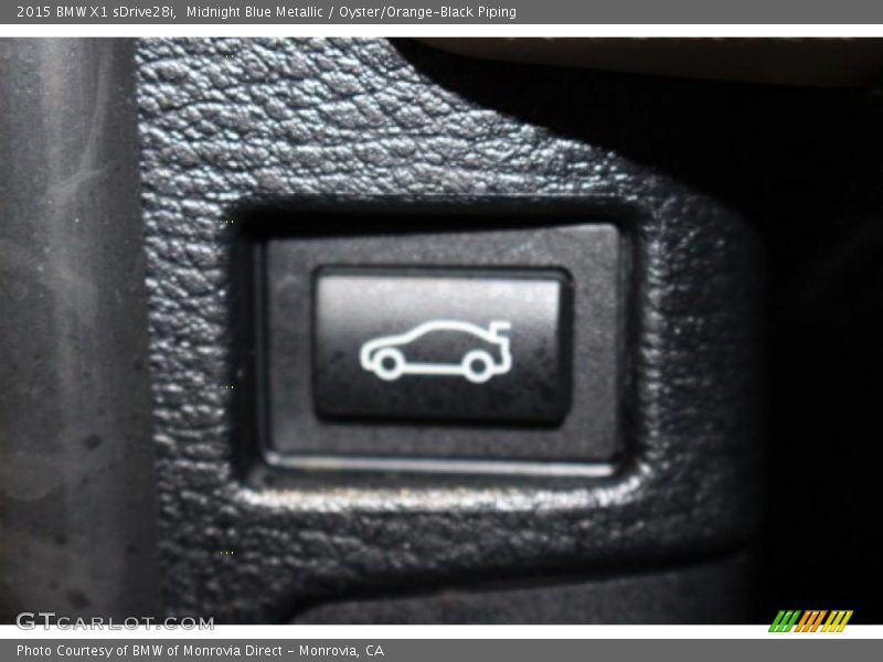 Midnight Blue Metallic / Oyster/Orange-Black Piping 2015 BMW X1 sDrive28i
