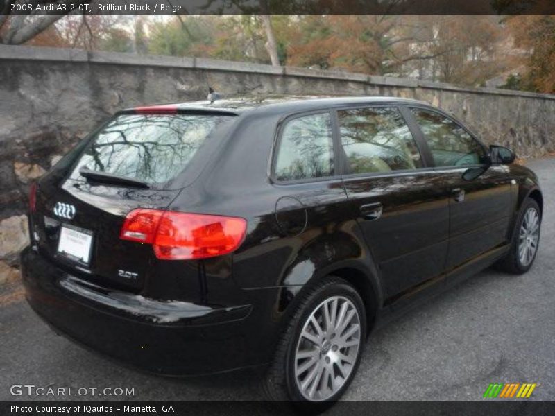 Brilliant Black / Beige 2008 Audi A3 2.0T