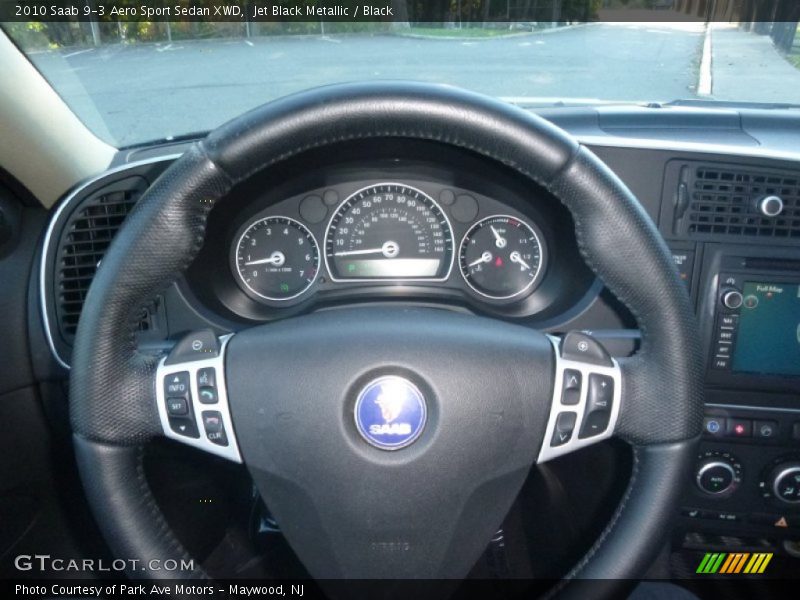 Jet Black Metallic / Black 2010 Saab 9-3 Aero Sport Sedan XWD