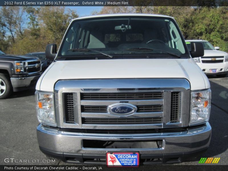Oxford White / Medium Flint 2012 Ford E Series Van E350 XLT Passenger