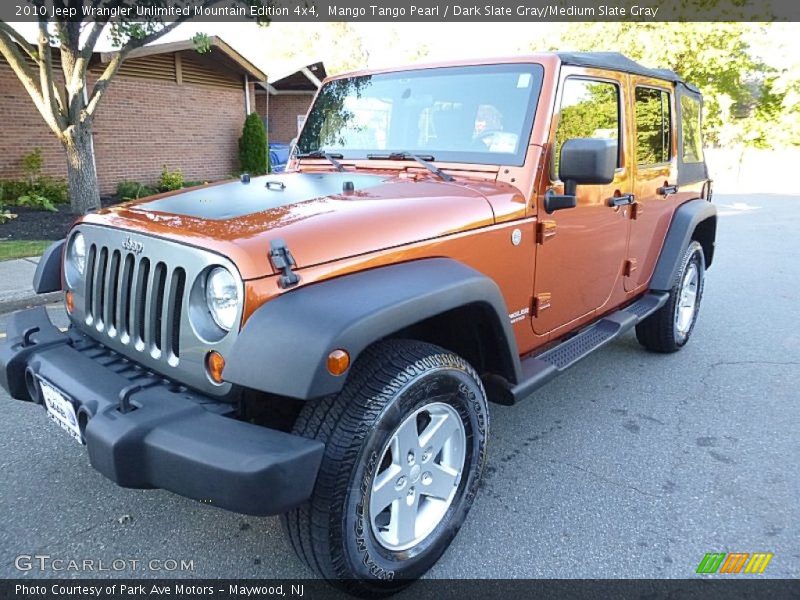Mango Tango Pearl / Dark Slate Gray/Medium Slate Gray 2010 Jeep Wrangler Unlimited Mountain Edition 4x4