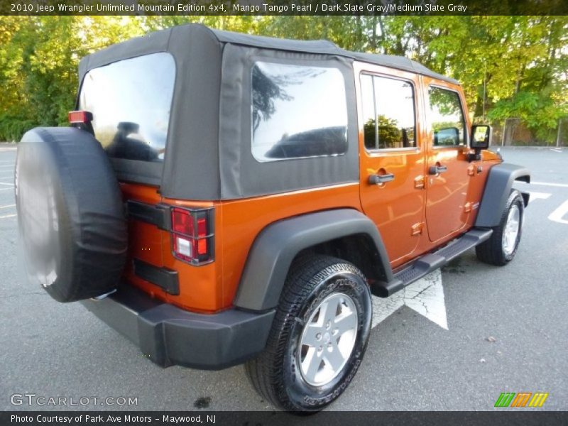 Mango Tango Pearl / Dark Slate Gray/Medium Slate Gray 2010 Jeep Wrangler Unlimited Mountain Edition 4x4