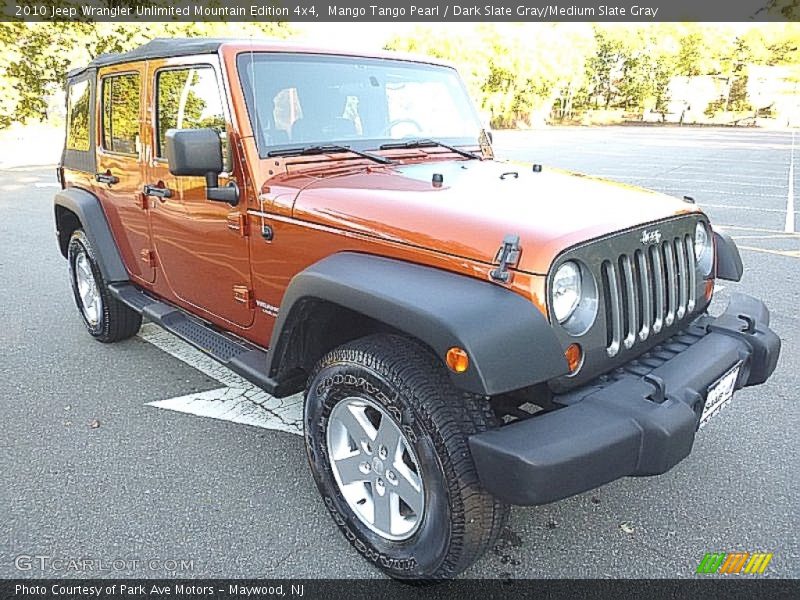 Front 3/4 View of 2010 Wrangler Unlimited Mountain Edition 4x4