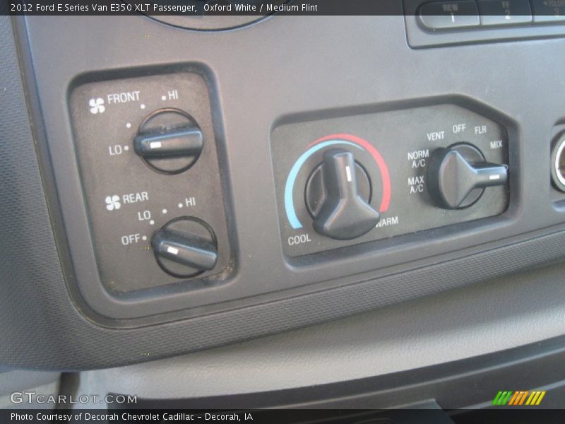 Oxford White / Medium Flint 2012 Ford E Series Van E350 XLT Passenger