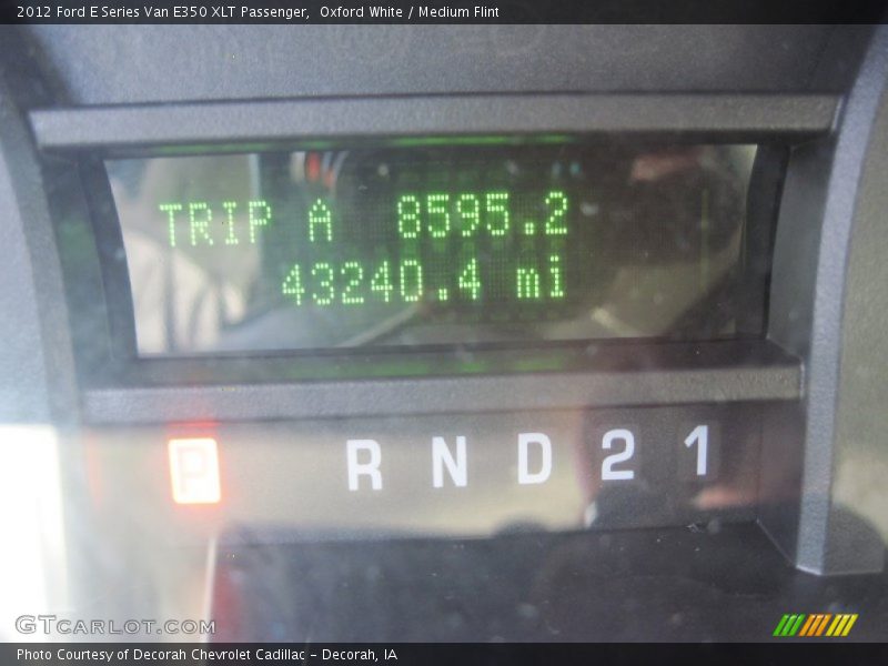 Oxford White / Medium Flint 2012 Ford E Series Van E350 XLT Passenger
