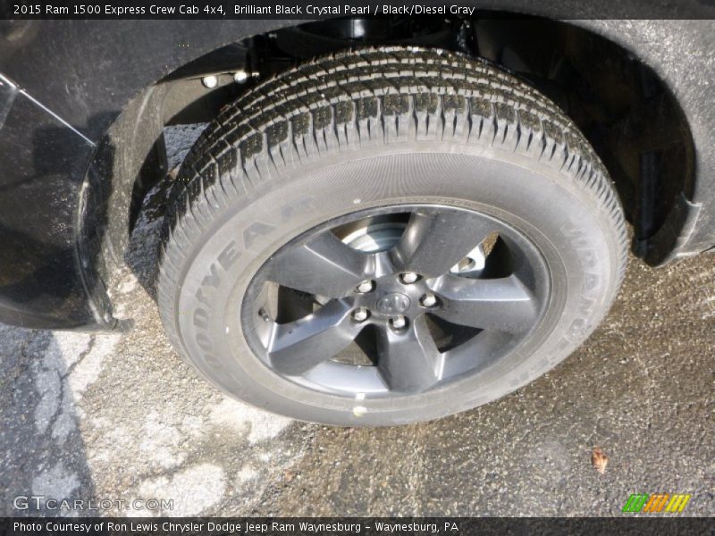Brilliant Black Crystal Pearl / Black/Diesel Gray 2015 Ram 1500 Express Crew Cab 4x4