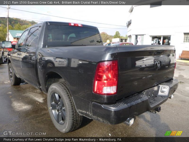 Brilliant Black Crystal Pearl / Black/Diesel Gray 2015 Ram 1500 Express Crew Cab 4x4