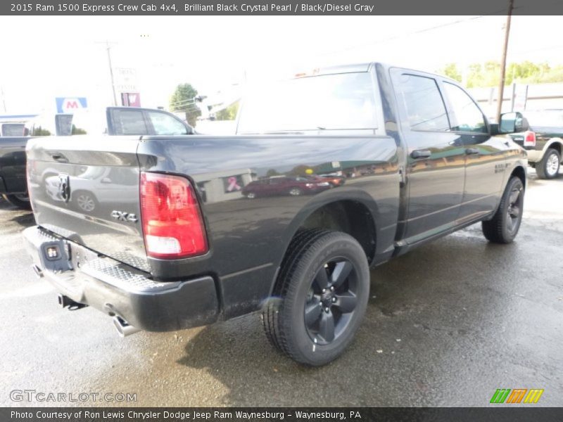 Brilliant Black Crystal Pearl / Black/Diesel Gray 2015 Ram 1500 Express Crew Cab 4x4
