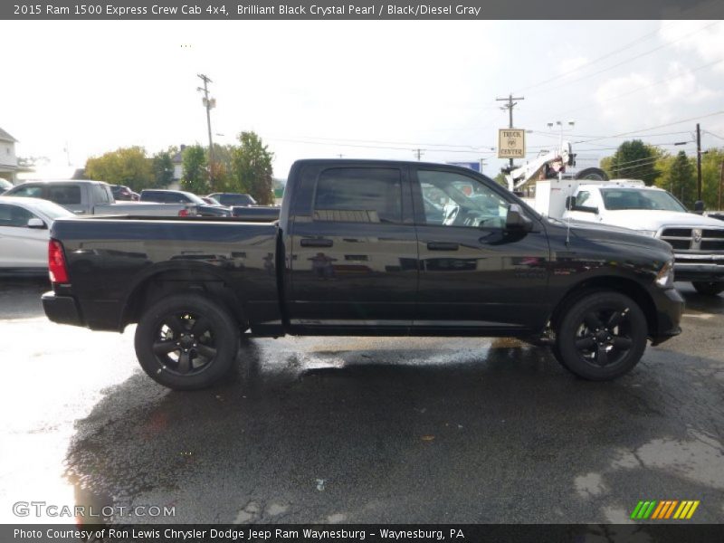 Brilliant Black Crystal Pearl / Black/Diesel Gray 2015 Ram 1500 Express Crew Cab 4x4
