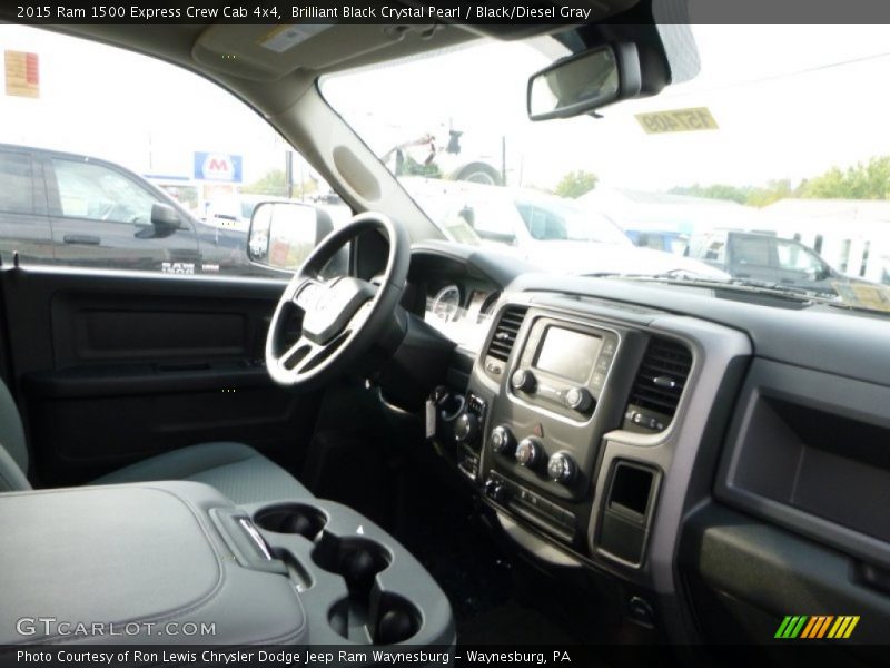 Brilliant Black Crystal Pearl / Black/Diesel Gray 2015 Ram 1500 Express Crew Cab 4x4