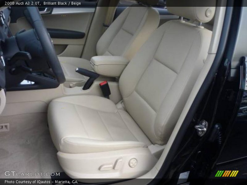 Brilliant Black / Beige 2008 Audi A3 2.0T