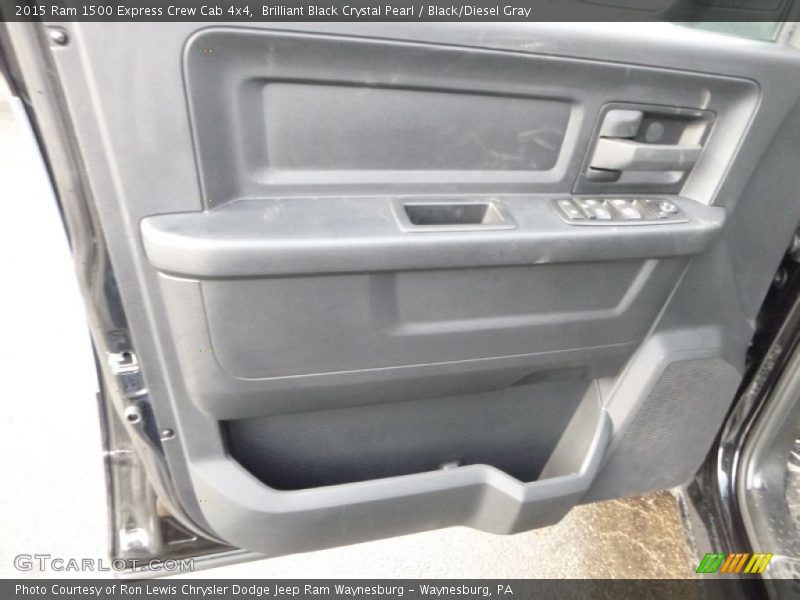 Brilliant Black Crystal Pearl / Black/Diesel Gray 2015 Ram 1500 Express Crew Cab 4x4