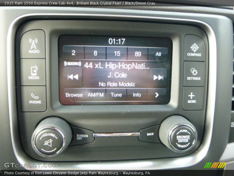 Brilliant Black Crystal Pearl / Black/Diesel Gray 2015 Ram 1500 Express Crew Cab 4x4