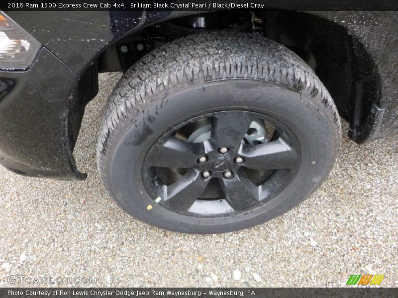 Brilliant Black Crystal Pearl / Black/Diesel Gray 2016 Ram 1500 Express Crew Cab 4x4
