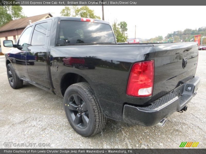 Brilliant Black Crystal Pearl / Black/Diesel Gray 2016 Ram 1500 Express Crew Cab 4x4