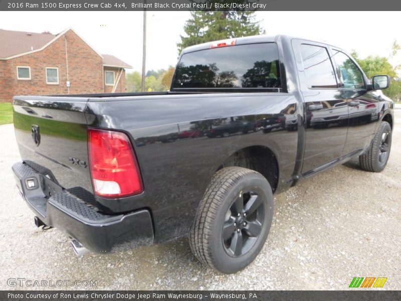 Brilliant Black Crystal Pearl / Black/Diesel Gray 2016 Ram 1500 Express Crew Cab 4x4