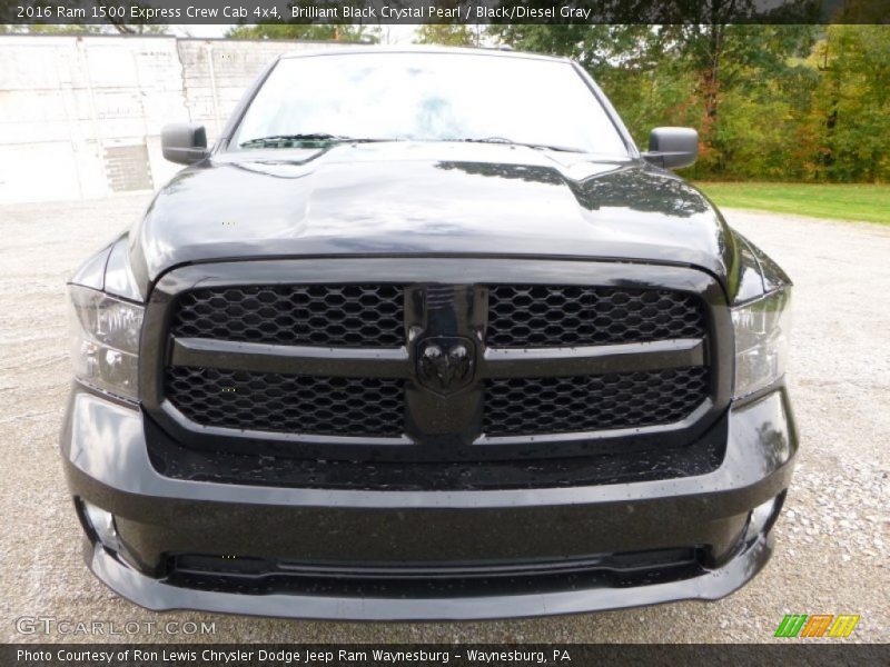 Brilliant Black Crystal Pearl / Black/Diesel Gray 2016 Ram 1500 Express Crew Cab 4x4
