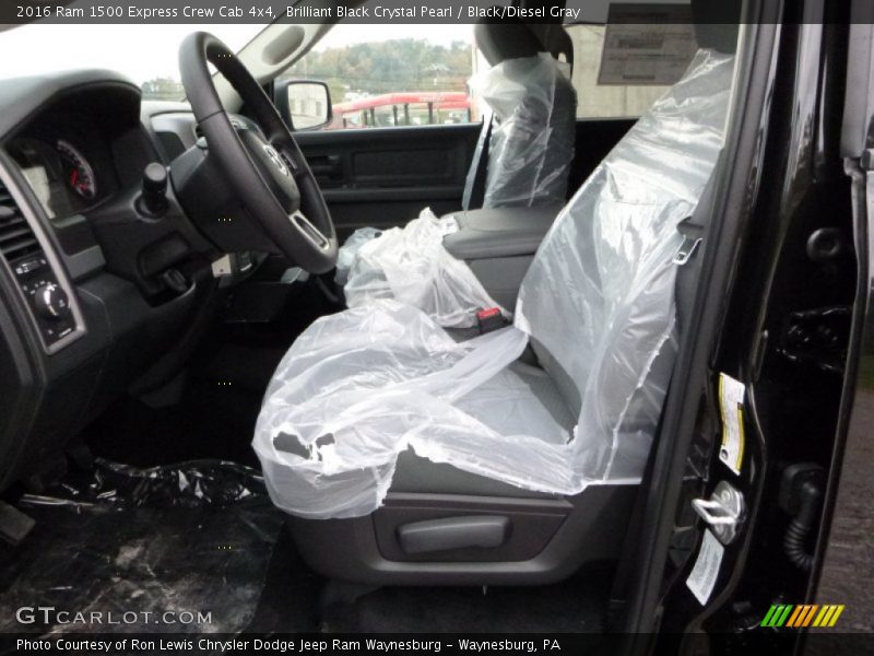 Brilliant Black Crystal Pearl / Black/Diesel Gray 2016 Ram 1500 Express Crew Cab 4x4