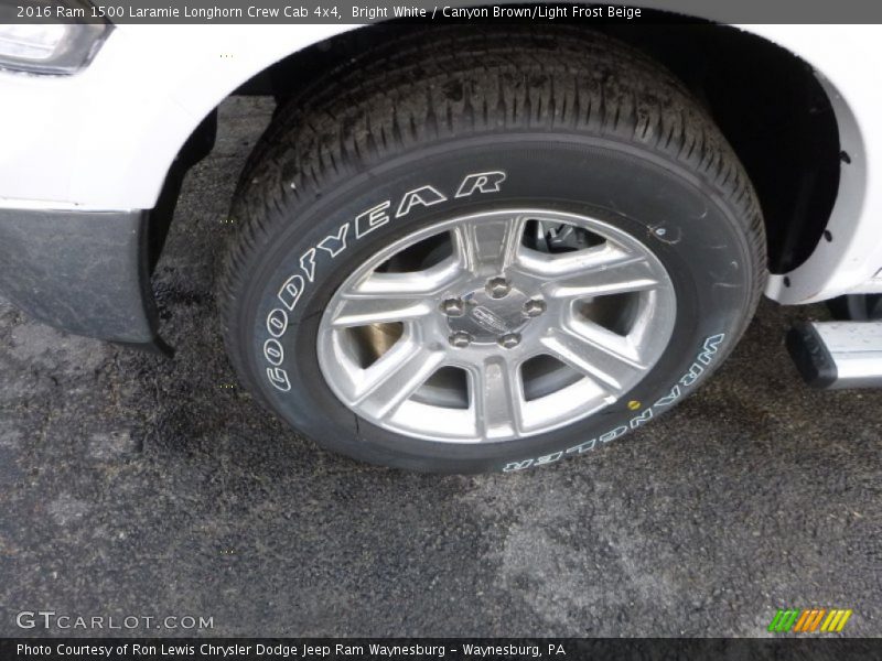 Bright White / Canyon Brown/Light Frost Beige 2016 Ram 1500 Laramie Longhorn Crew Cab 4x4