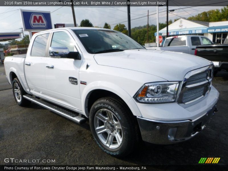Front 3/4 View of 2016 1500 Laramie Longhorn Crew Cab 4x4