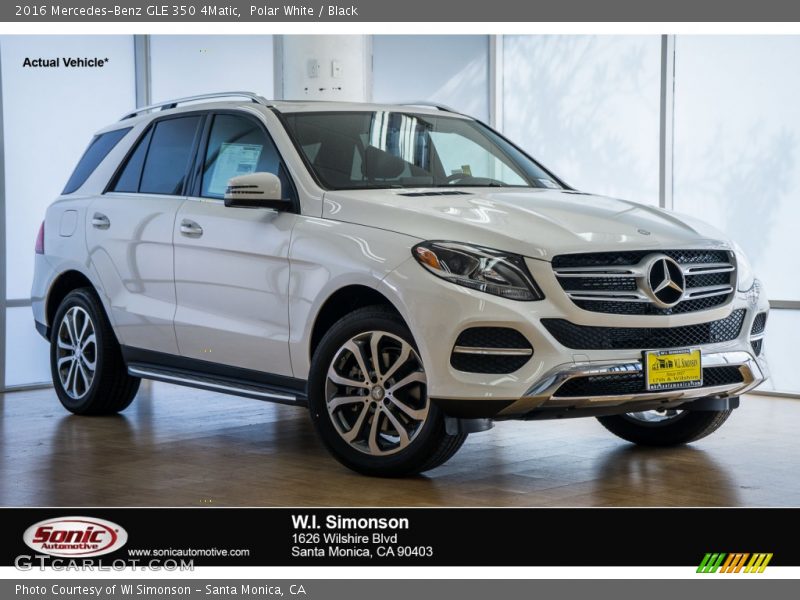 Polar White / Black 2016 Mercedes-Benz GLE 350 4Matic