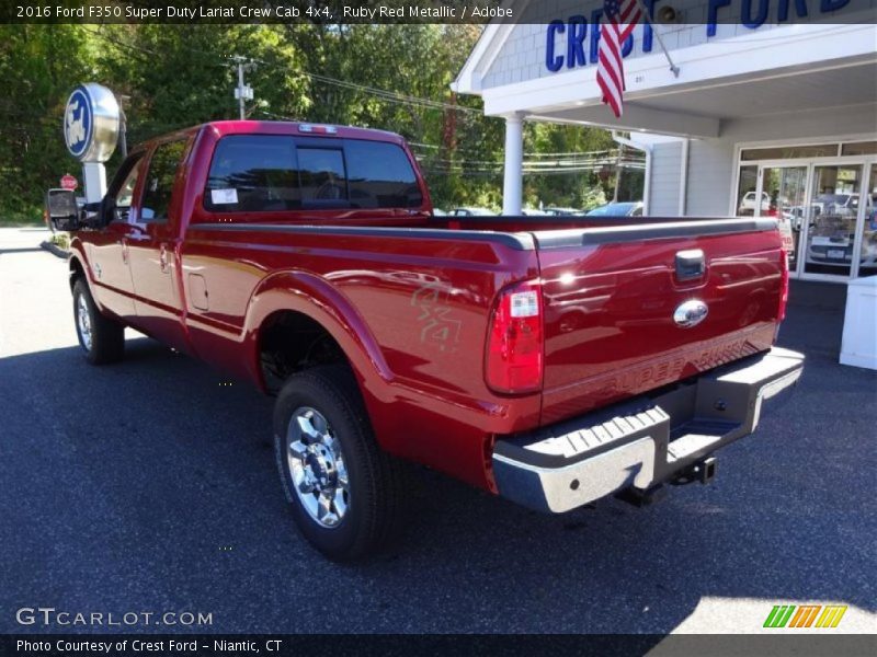Ruby Red Metallic / Adobe 2016 Ford F350 Super Duty Lariat Crew Cab 4x4