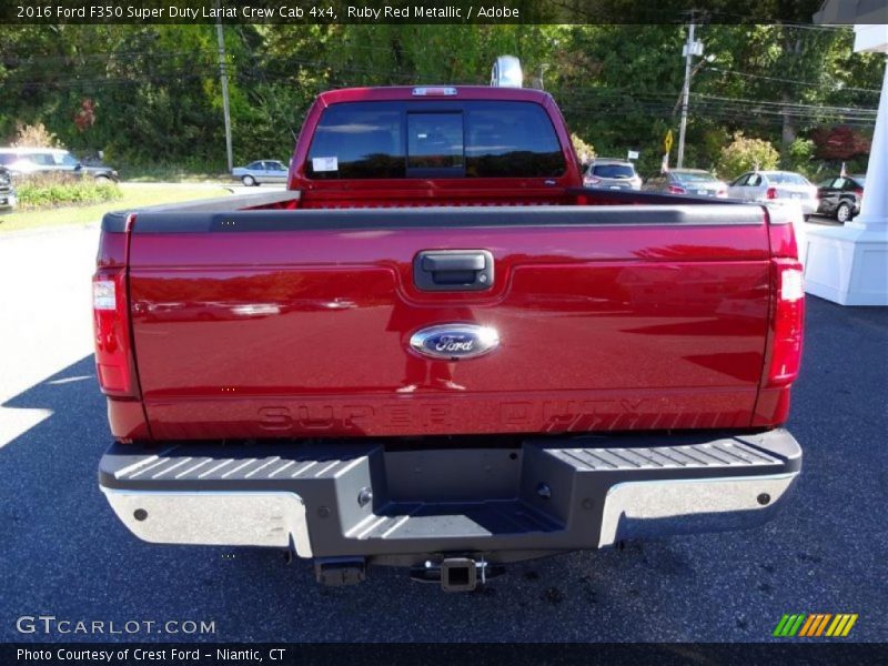 Ruby Red Metallic / Adobe 2016 Ford F350 Super Duty Lariat Crew Cab 4x4