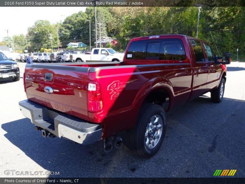 Ruby Red Metallic / Adobe 2016 Ford F350 Super Duty Lariat Crew Cab 4x4