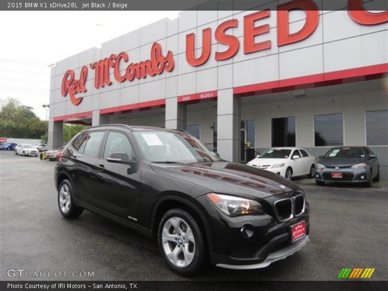 Jet Black / Beige 2015 BMW X1 sDrive28i