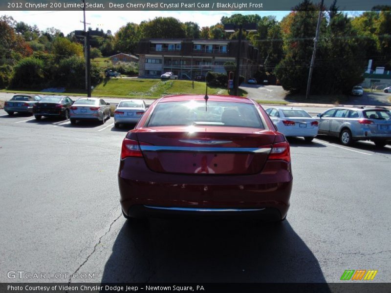 Deep Cherry Red Crystal Pearl Coat / Black/Light Frost 2012 Chrysler 200 Limited Sedan