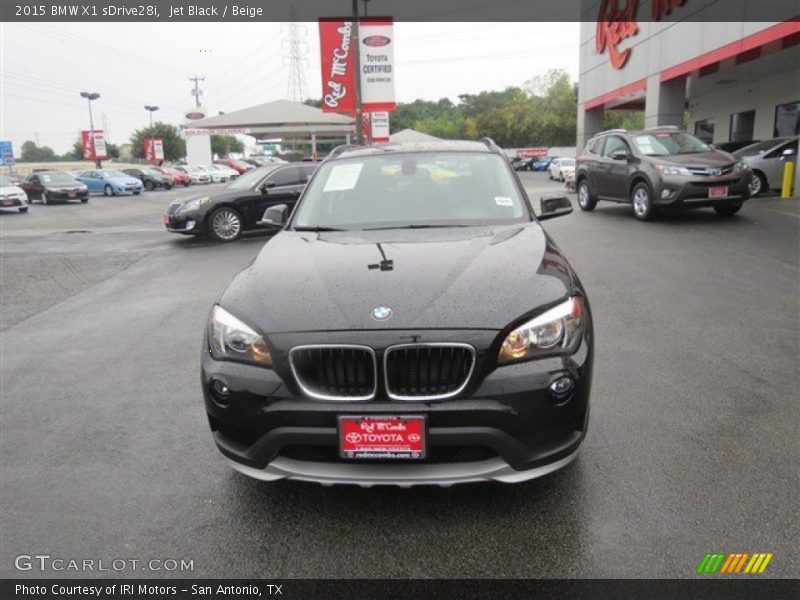 Jet Black / Beige 2015 BMW X1 sDrive28i