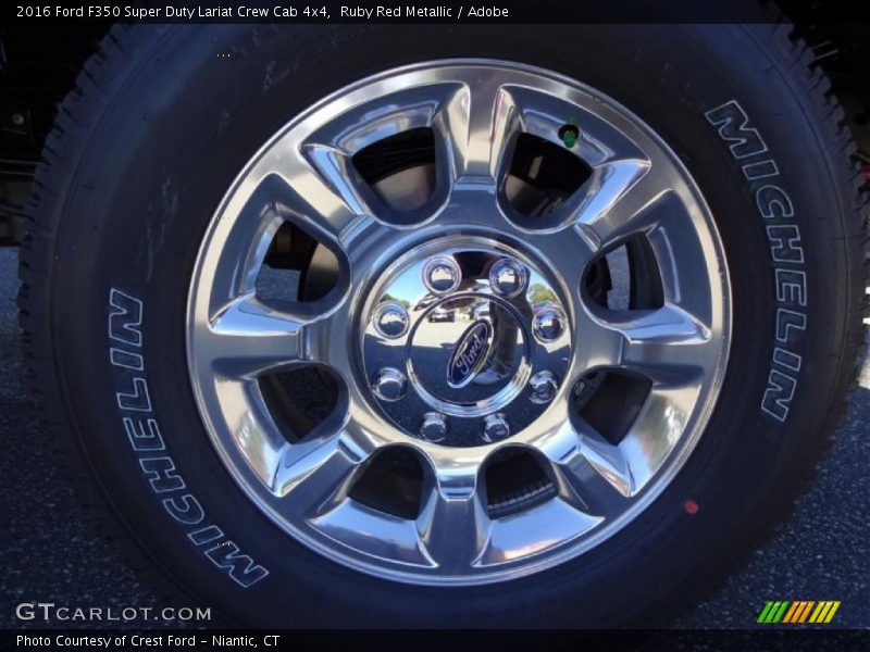 Ruby Red Metallic / Adobe 2016 Ford F350 Super Duty Lariat Crew Cab 4x4