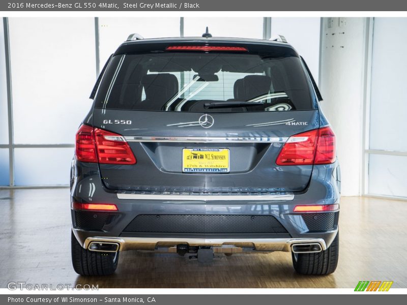 Steel Grey Metallic / Black 2016 Mercedes-Benz GL 550 4Matic