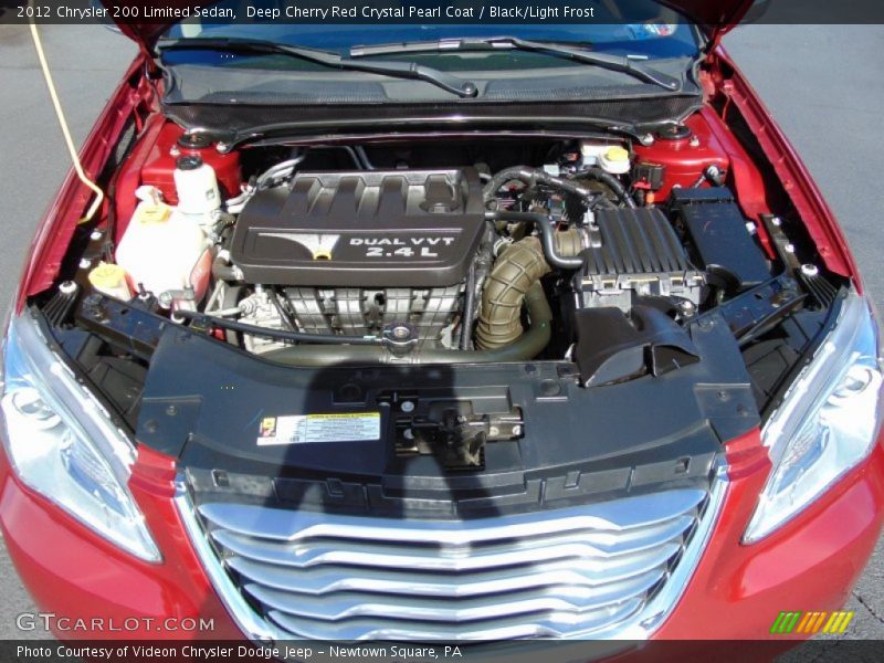 Deep Cherry Red Crystal Pearl Coat / Black/Light Frost 2012 Chrysler 200 Limited Sedan