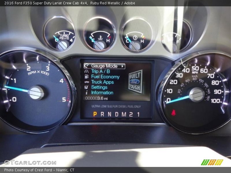 Ruby Red Metallic / Adobe 2016 Ford F350 Super Duty Lariat Crew Cab 4x4