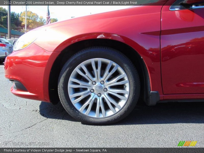 Deep Cherry Red Crystal Pearl Coat / Black/Light Frost 2012 Chrysler 200 Limited Sedan