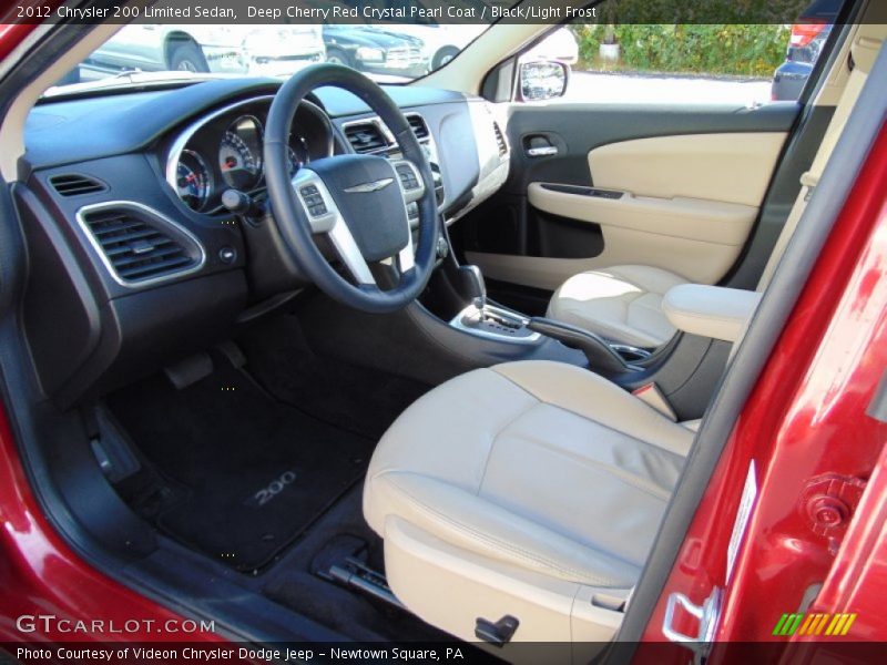 Deep Cherry Red Crystal Pearl Coat / Black/Light Frost 2012 Chrysler 200 Limited Sedan