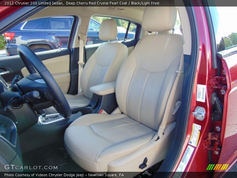 Deep Cherry Red Crystal Pearl Coat / Black/Light Frost 2012 Chrysler 200 Limited Sedan