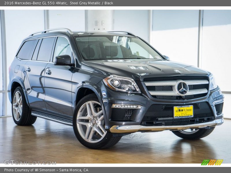 Steel Grey Metallic / Black 2016 Mercedes-Benz GL 550 4Matic