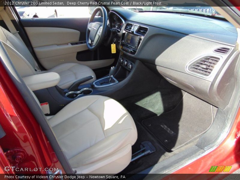 Deep Cherry Red Crystal Pearl Coat / Black/Light Frost 2012 Chrysler 200 Limited Sedan