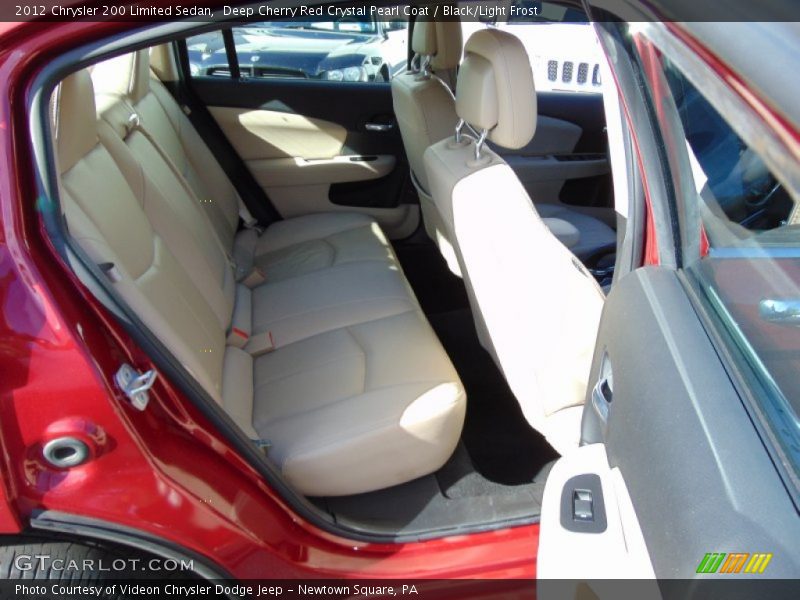 Deep Cherry Red Crystal Pearl Coat / Black/Light Frost 2012 Chrysler 200 Limited Sedan