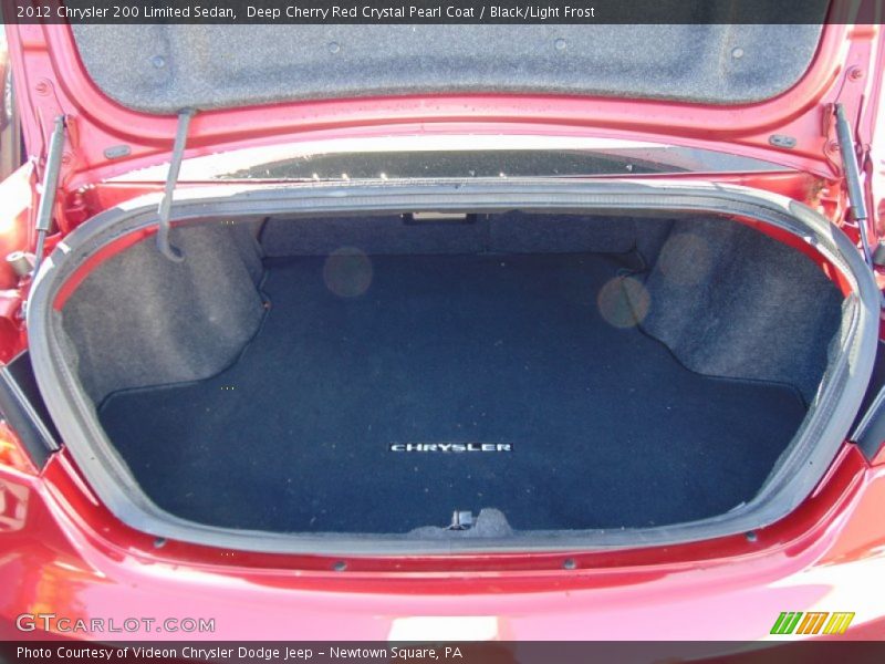 Deep Cherry Red Crystal Pearl Coat / Black/Light Frost 2012 Chrysler 200 Limited Sedan