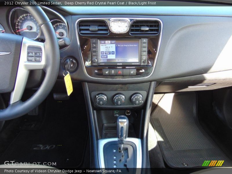 Deep Cherry Red Crystal Pearl Coat / Black/Light Frost 2012 Chrysler 200 Limited Sedan