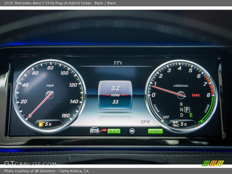  2015 S 550e Plug-In Hybrid Sedan 550e Plug-In Hybrid Sedan Gauges