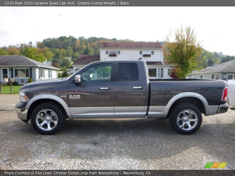 Granite Crystal Metallic / Black 2016 Ram 1500 Laramie Quad Cab 4x4