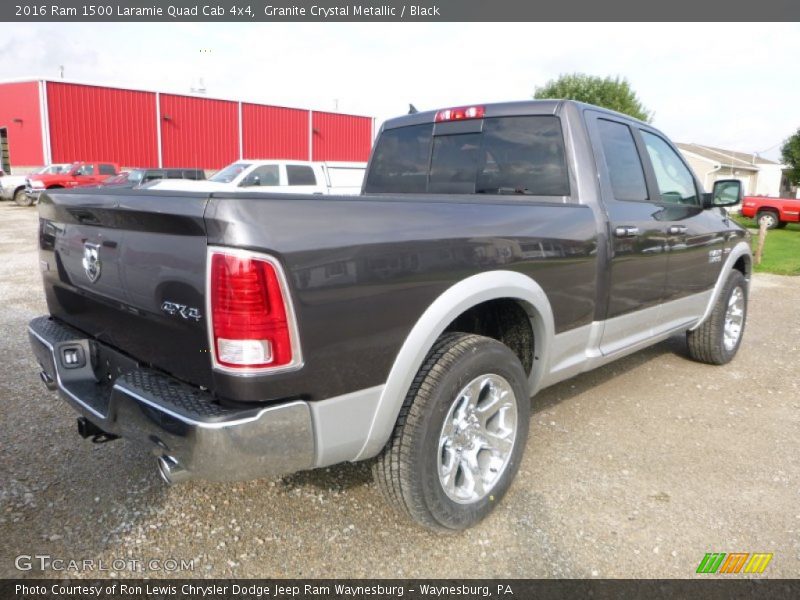 Granite Crystal Metallic / Black 2016 Ram 1500 Laramie Quad Cab 4x4