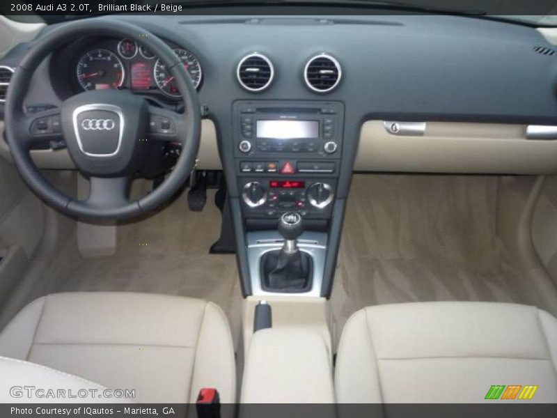 Brilliant Black / Beige 2008 Audi A3 2.0T