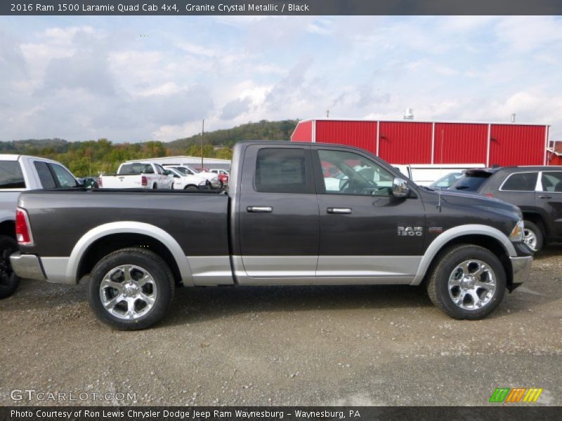 Granite Crystal Metallic / Black 2016 Ram 1500 Laramie Quad Cab 4x4